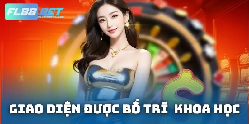 Giao diện được bố trí các nút bấm, đề mục rất khoa học